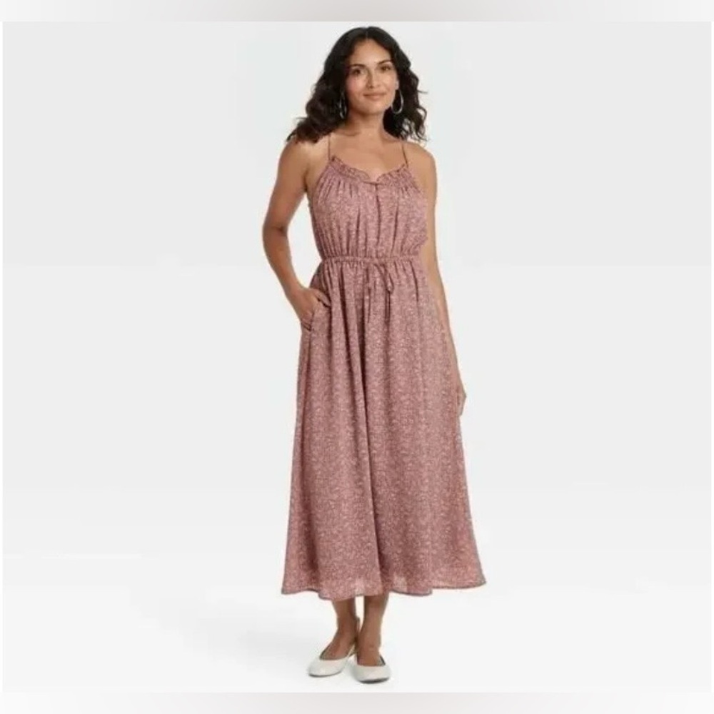 NWT - Universal Threads - Sleeves Mauve Maxi Dress - Size XL